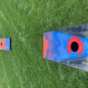 Colorado C w/ Mountains Cornhole