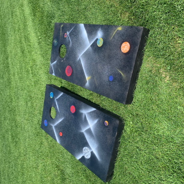 Space w/ Mountains Cornhole